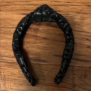 Lele Sadoughi Black Textured Headband